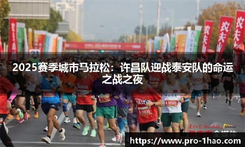 2025赛季城市马拉松：许昌队迎战泰安队的命运之战之夜